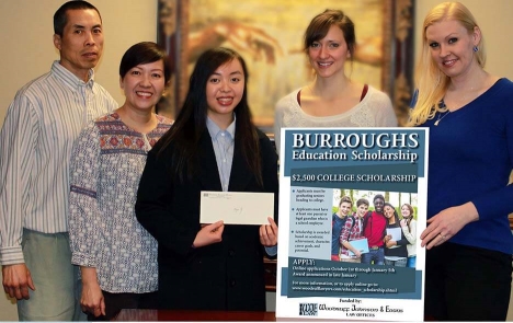 Megan Ng - Burroughs Education Scholarship Winner