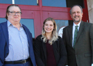 Left to right, Dr. Stacy Burroughs, Lauren Hagy and Attorney Jay Johnson